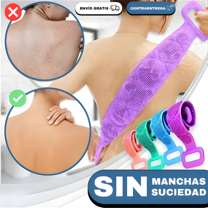 BANDA DE SILICONA – Limpieza profunda, alcance total y comodidad en cada ducha