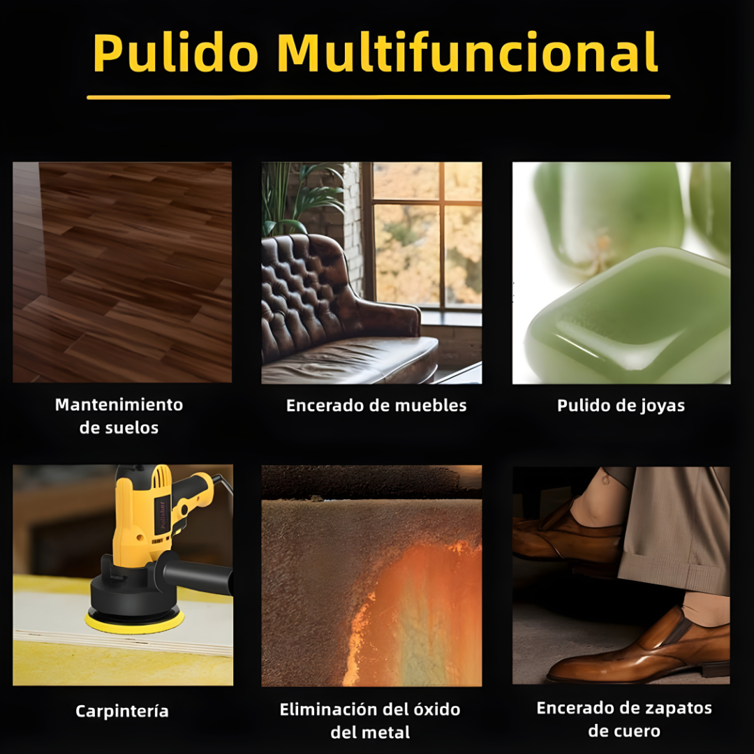 PULIDORA ELÉCTRICA — Brillo profesional, acabado perfecto en cada superficie