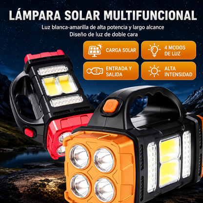 LINTERNA LED RECARGABLE – Iluminación potente y carga auxiliar para cualquier emergencia