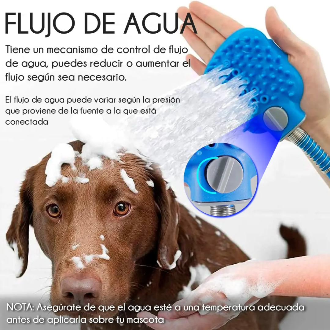MANGUERA CEPILLO BAÑO PARA PERRO – Baños fáciles, rápidos y sin desastres