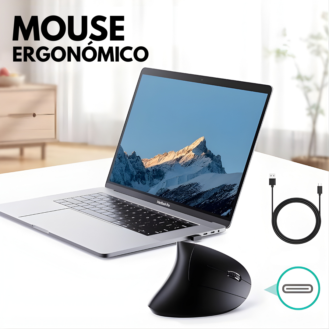 MOUSE ERGONÓMICO – Comodidad prolongada, control preciso y trabajo sin tensión