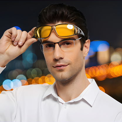 LENTES PARA MANEJAR DE NOCHE Y LENTES DE SOL — Vision clara de dia, seguridad total de noche