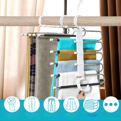 SERCHA PARA PANTALONES – Organización vertical, ahorro de espacio y clóset ordenado en segundos
