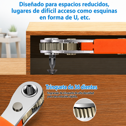 DESTORNILLADOR DE 36 DIENTES — Compacto, preciso y listo para emergencias