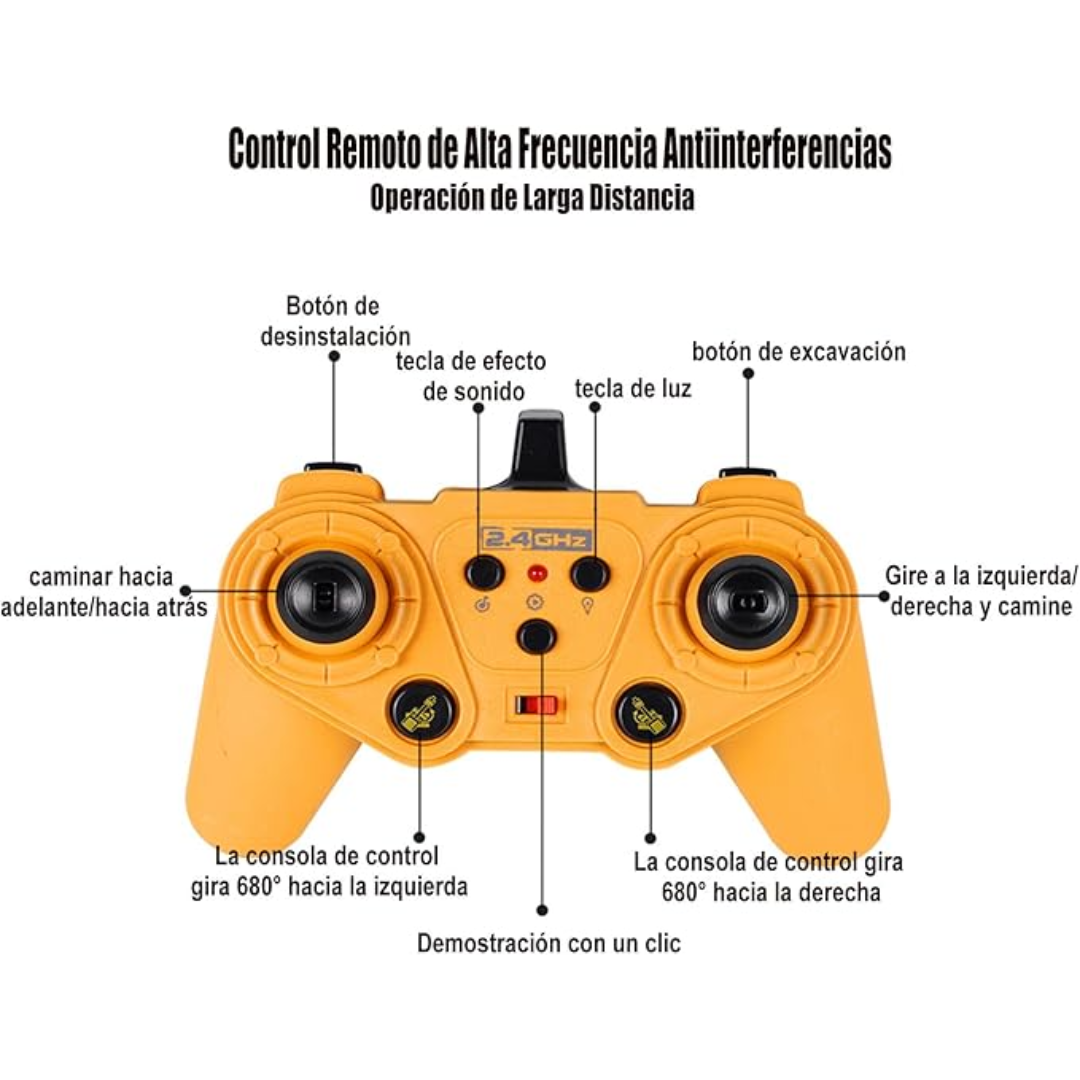 EXCAVADORA DE CONTROL REMOTO — Para el niño que tienes en casa y para el que aún vive en ti