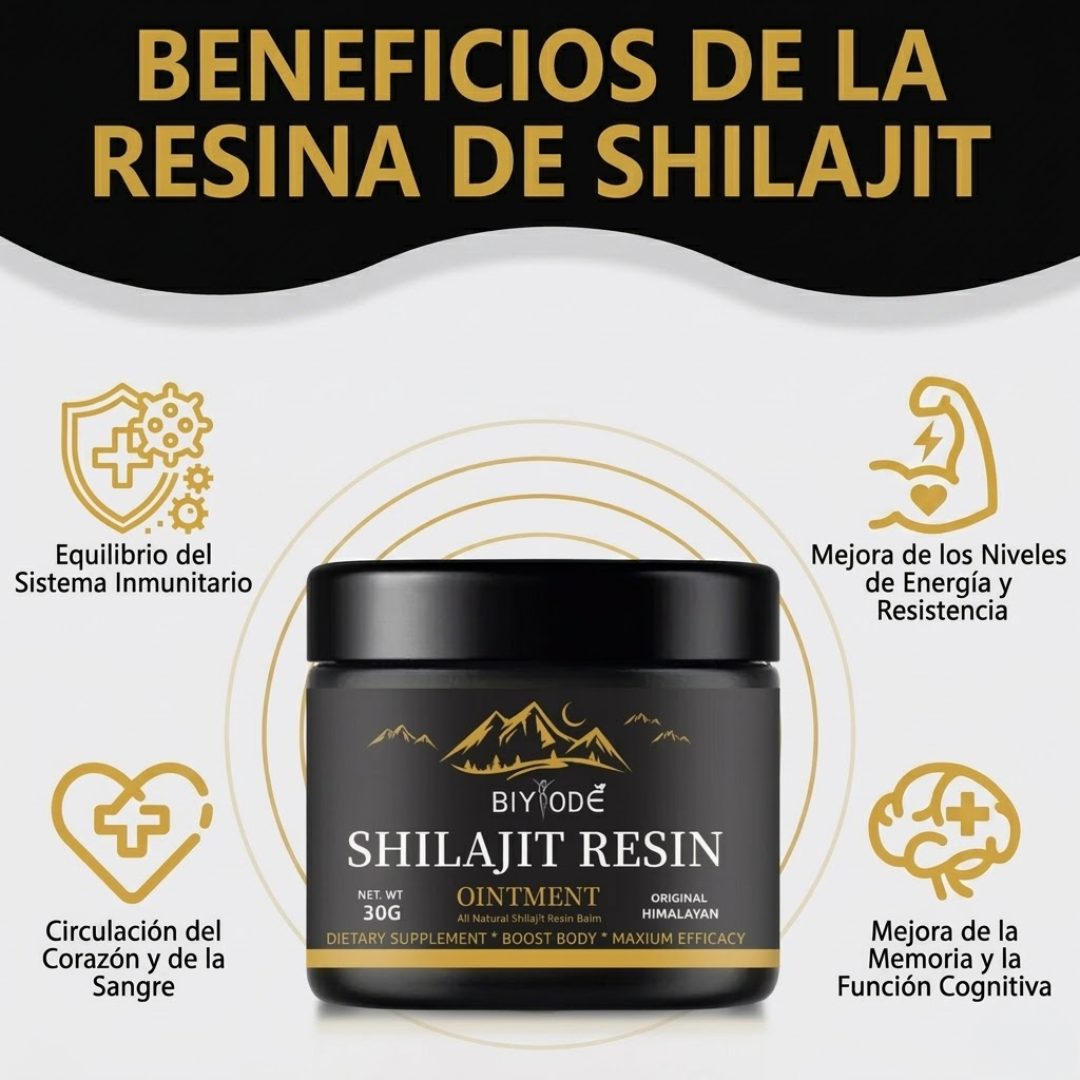 RESINA SHILAJIT PURA DEL HIMALAYA — Energía vital, resistencia y potencia máxima