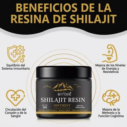 RESINA SHILAJIT PURA DEL HIMALAYA — Energía vital, resistencia y potencia máxima