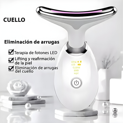 MASAJEADOR FACIAL LUZ LED — Tu spa facial y cervical desde casa