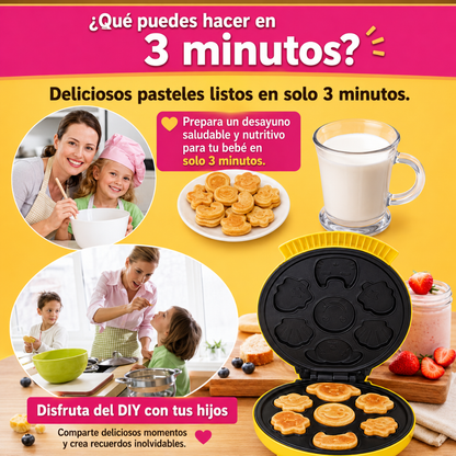 MAQUINA DE MINI WAFFLES - Desayunos divertidos para niños