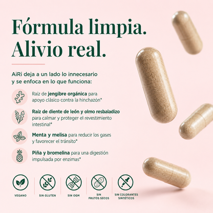 AIRI VITAL SOURCE – Apoyo digestivo para menos inflamación, más comodidad y abdomen ligero