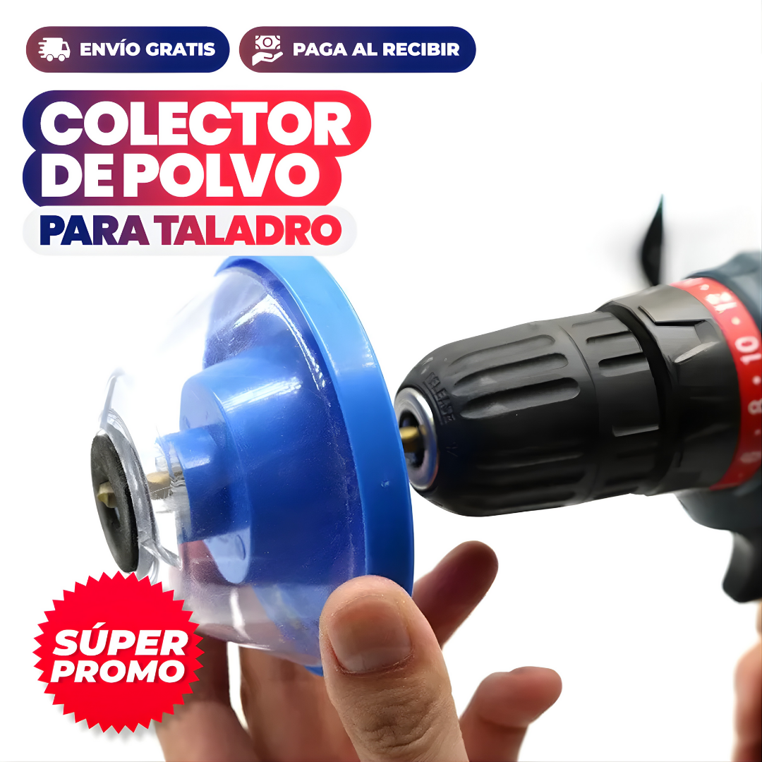 RECOGE POLVO TALADRO – Taladra sin ensuciar ni un gramo