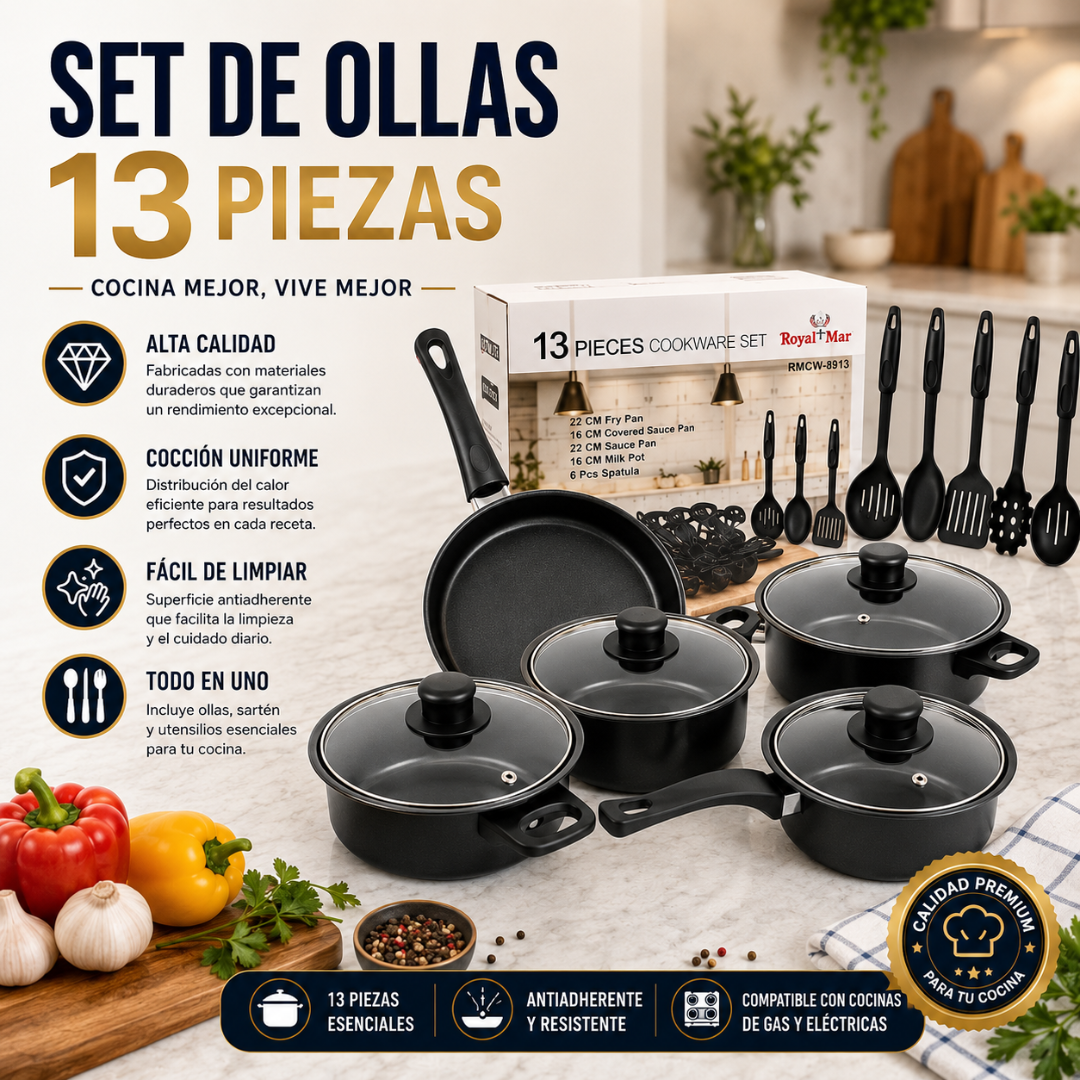 SET DE OLLAS – Cocina con estilo, calidad y resultados perfectos