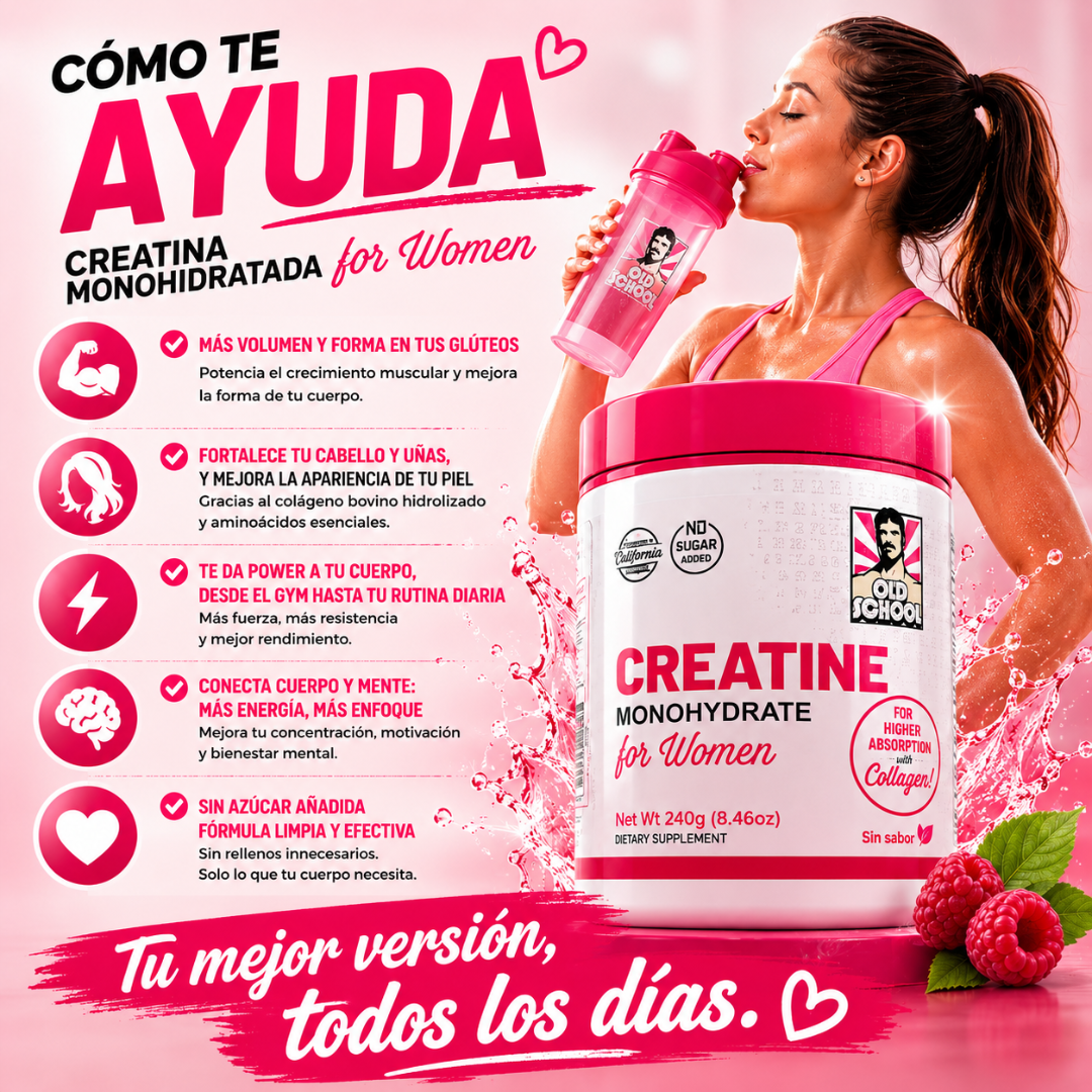 CREATINE MONOHYDRATE FOR WOMEN – Creatina fácil para entrenar