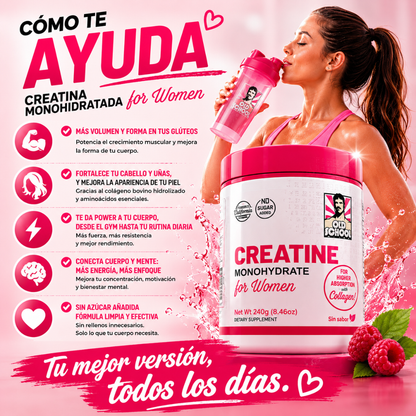 CREATINE MONOHYDRATE FOR WOMEN – Creatina fácil para entrenar