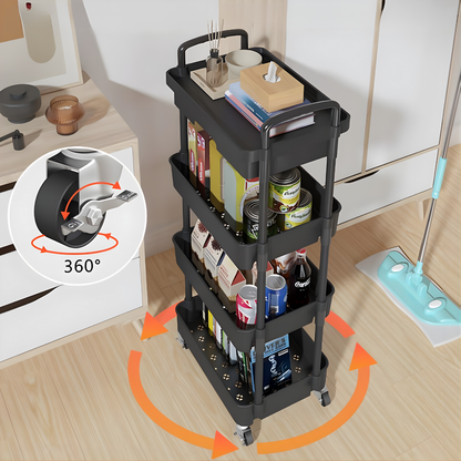 CARRITO ORGANIZADOR CON RUEDAS – Orden inteligente, movilidad total y almacenamiento práctico para tu hogar