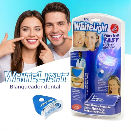 BLANQUEAMIENTO PROFESIONAL DENTAL EN CASA WHITE LIGHT TECNOLOGÍA CON LUZ LED – Sonrisa más blanca, cuidado dental y resultados visibles