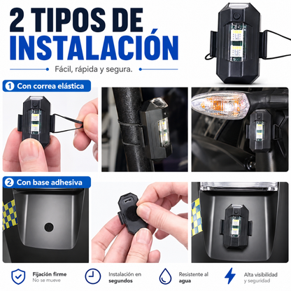 MINI LUZ LED PACKx4 – Iluminación potente, estilo único y visibilidad en cada recorrido