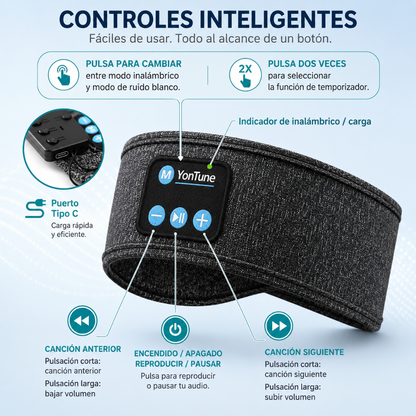 BANDA BLUETOOTH – Audio cómodo para dormir y entrenar