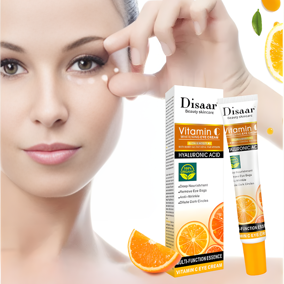 CONTORNO DE OJOS ANTI OJERAS, VITAMINA C – Ilumina tu mirada y despídete del cansancio