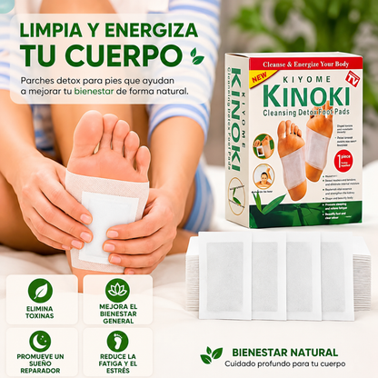 KINOKI DESINTOXICACIÓN (PACK X4) – Descanso, cuidado y bienestar para tus pies mientras duermes