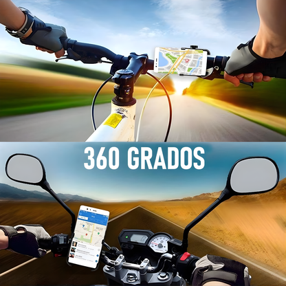BASE DE TELÉFONO PARA MOTO – Navega, usa el GPS y mantén tu celular seguro mientras conduces sin distracciones ni riesgos