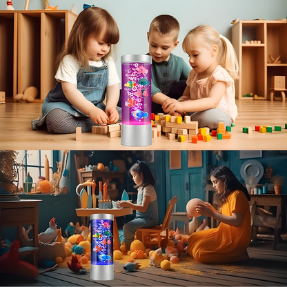 MINI BOBBLE LAMP – Efecto burbuja hipnótico, luz ambiental y decoración que relaja