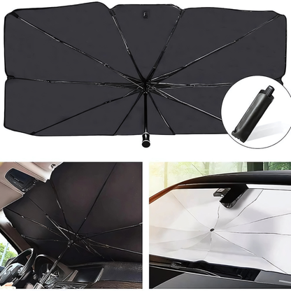 PARAGUAS DE PARASOL DE AUTO — Menos calor y más comodidad al subirte