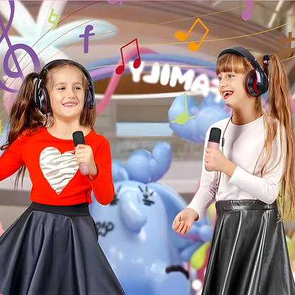 KARAOKE CON DOS MICRÓFONOS – Diversión portátil para cantar en cualquier momento y lugar