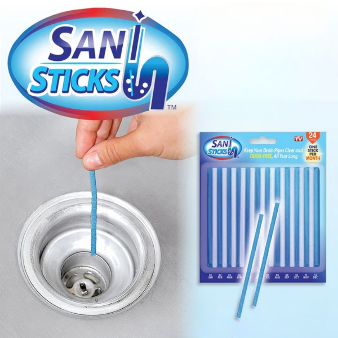STICKS SANITIZANTES – Mantén tus desagües limpios, sin malos olores ni obstrucciones