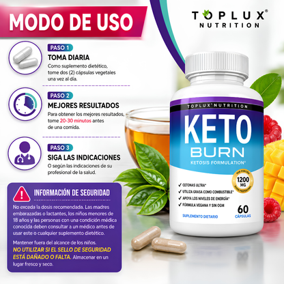 KETO BURN TOPLUX SUPLEMENTO – Apoyo keto para energía diaria