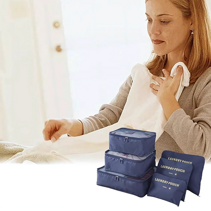 SET DE 6 BOLSAS LAUNDRY AZUL OSCURO – Organización y protección para tu ropa