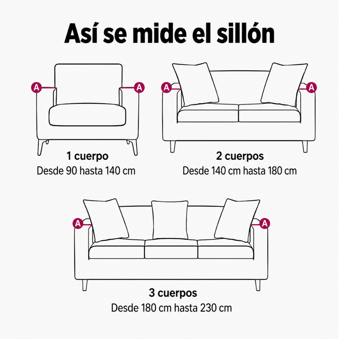 SET PROTECTOR DE SOFÁ — Renueva tu sala sin cambiar los muebles