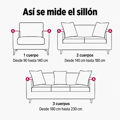 SET PROTECTOR DE SOFÁ — Renueva tu sala sin cambiar los muebles