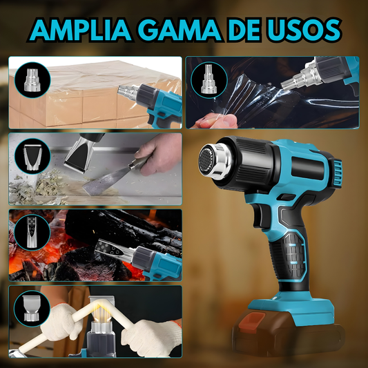 PISTOLA DE CALOR INALÁMBRICA – Calor potente, precisión total y libertad sin cables