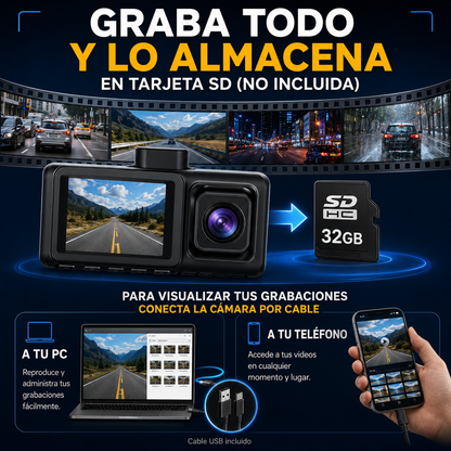 CÁMARA FRONTAL DE AUTO BLACK BOX – Graba cada trayecto