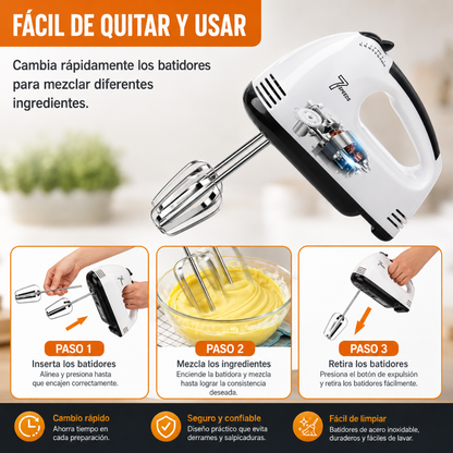 BATIDORA DE MANO ELECTRICA – Repostería fácil en casa
