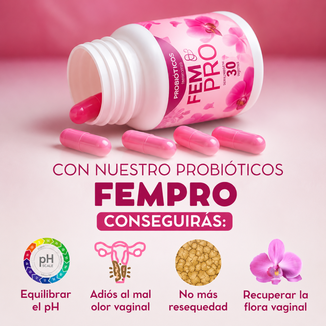 FP PV — Probióticos femeninos para equilibrio íntimo, frescura y bienestar diario