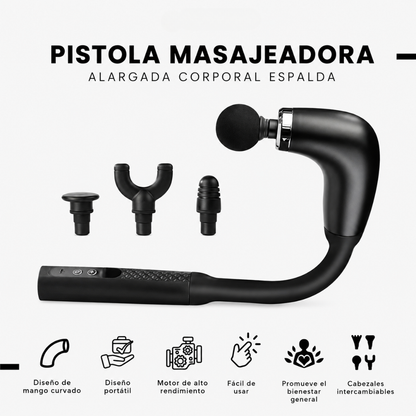 MASAJEADOR CURVO ERGONÓMICO — El alivio profundo que necesitas, exactamente donde lo necesitas, sin depender de nadie