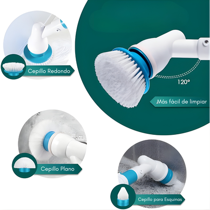 CEPILLO ELECTRONICO GIRATORIO  – Potencia automática, limpieza profunda y menos esfuerzo en cada rincón