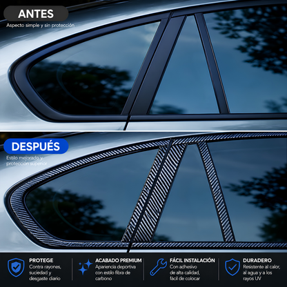 TAPE DE VINILO TEXTURA FIBRA DE CARBONO – Protección antirayones para carro