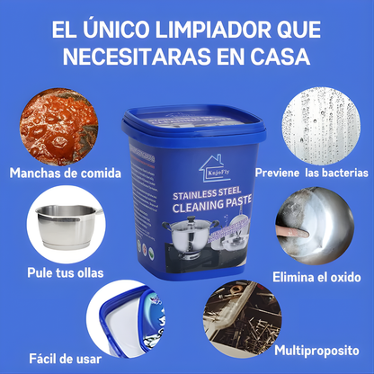 PASTA LIMPIADORA DE OLLAS, ESTUFAS Y COCINA (PACK x2) – Limpieza profunda, brillo inmediato y menos esfuerzo