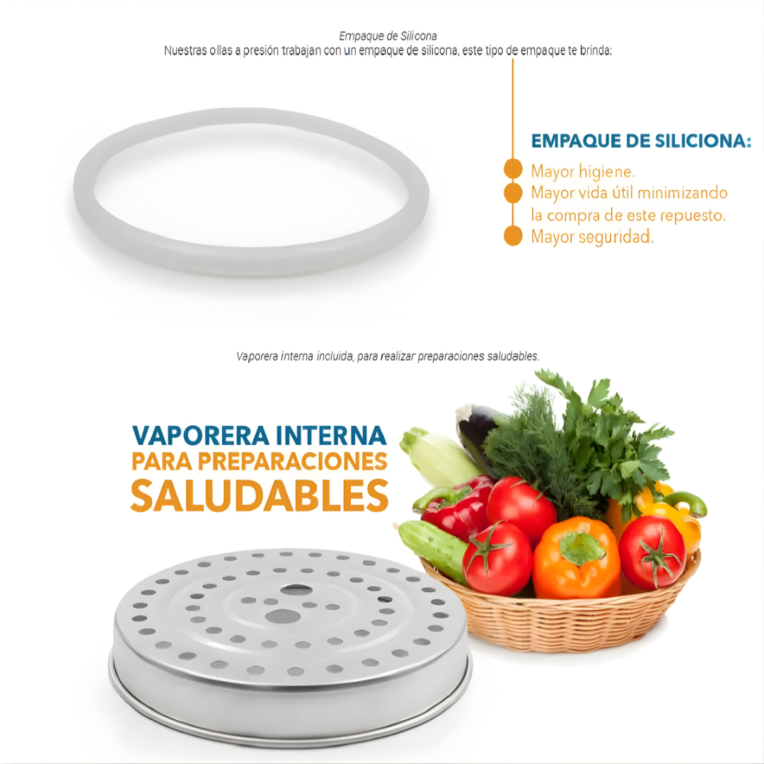 OLLA DE PRESION ROCHEDO – Cocina más rápido, sabor casero y durabilidad en cada preparación