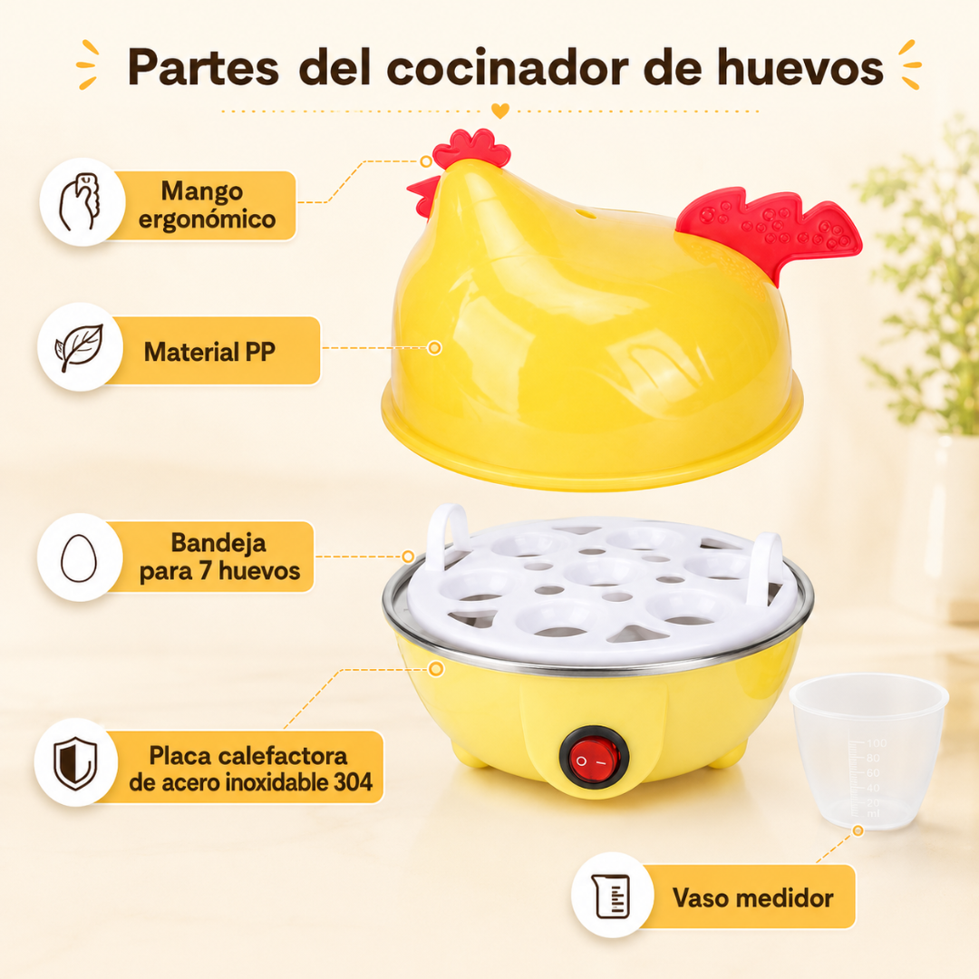 OLLA HERVIDORA DE HUEVOS – huevos perfectos y verduras al vapor sin esfuerzo