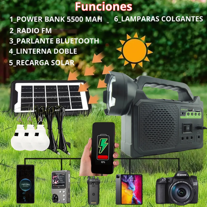 KIT DE ILUMINACIÓN SOLAR – Energía, luz y conexión donde la necesites