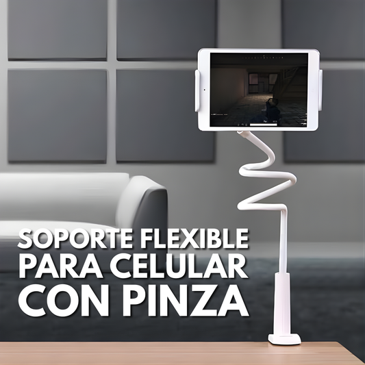 SOPORTE FLEXIBLE PARA CELULAR CON PINZA – Manos libres, ángulo perfecto y comodidad total en cualquier espacio