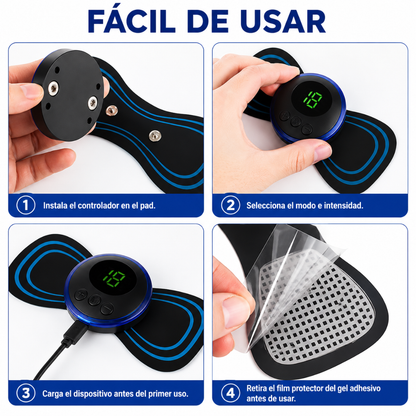 MASAJEADOR DE IMPULSOS ELECTRICOS - Relajación cervical, alivio muscular y bienestar en minutos