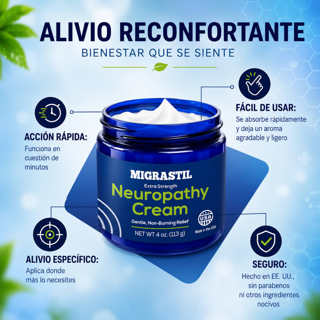 NEUROPATHY CREAM – Alivio para tus pies