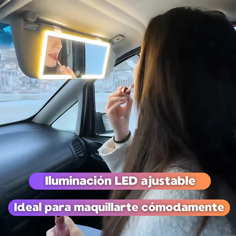 ESPEJO DE CARRO DE COPILOTO - El espejo que se ilumina cuando más lo necesitas, donde siempre lo necesitas