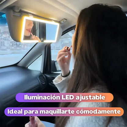 ESPEJO DE CARRO DE COPILOTO - El espejo que se ilumina cuando más lo necesitas, donde siempre lo necesitas