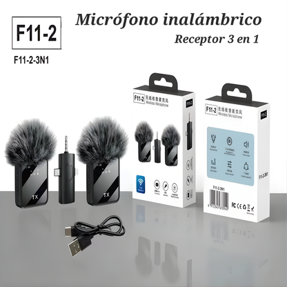 MICRÓFONOS INALÁMBRICOS DE SOLAPA – Audio claro, grabación profesional y libertad total sin cables